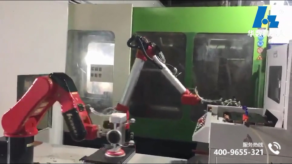 video of laptop plastic shell polishing loading and unloading（BR6 Bi-spin Robot）