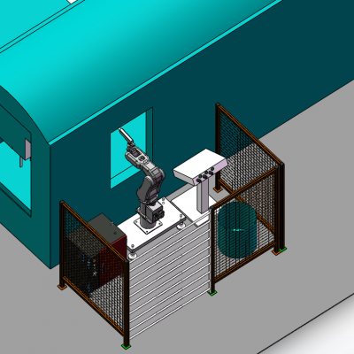 Chassis shell dusting automation production line