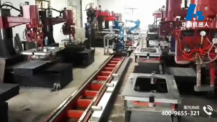 Sink polishing automatic line