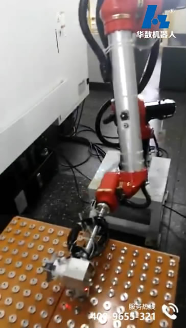 video of Double-rotary robotic machine feeding and blanking
